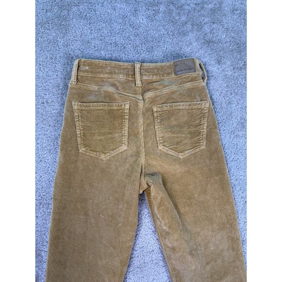American Eagle Pants Brown Corduroy Mom Jeans Women’s Stretch Size 0 E365 - Picture 10 of 16